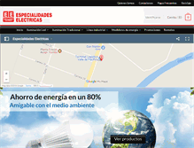 Tablet Screenshot of especialidadeselectricas.com